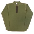 画像16: BUZZ RICKSON'S バズリクソンズBR68130 THERMAL HENLEY NECK T-SHIRTS  肌触りの良い着心地 の ヘンリーネック ミリタリー サーマル Tシャツ ワッフル サーマル 長袖Tシャツ (16)