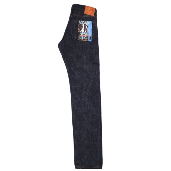 画像19: SAMURAI JEANS サムライジーンズ S710XX19OZll 19oz 極 細身ストレートモデル ワンウォッシュ済み　19oz刀耳セルビッチ 半月 専用革パッチ ヘビーオンス　デニム デニムパンツ　ジーパン 国産 日本製 (19)