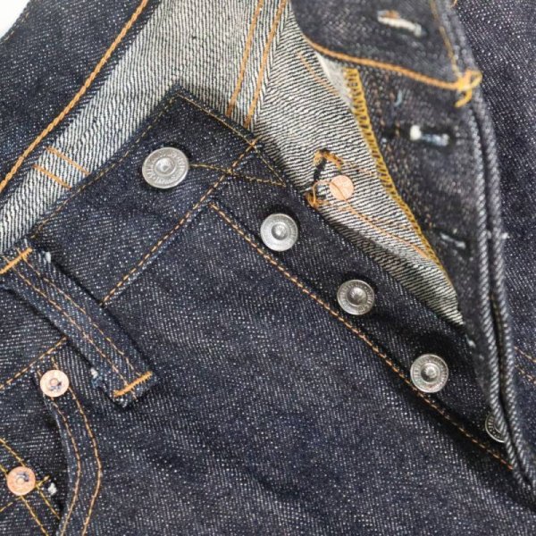 画像8: SAMURAI JEANS サムライジーンズ S710XX19OZll 19oz 極 細身ストレートモデル ワンウォッシュ済み　19oz刀耳セルビッチ 半月 専用革パッチ ヘビーオンス　デニム デニムパンツ　ジーパン 国産 日本製 (8)