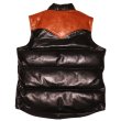 画像15: DELUXEWARE デラックスウエア D-24 HORSE DOWN VEST ホースハイドとグースダウンのアウターベスト ヨーロッパ産 馬革 本革 クロムレザー クラシカル ベスト  ダウンベスト (15)