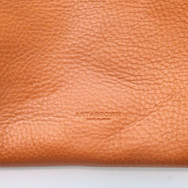 画像4: ART BROWN アートブラウン KNC00065AB Arizona Leather satchel bag アリゾナレザー サコッシュバッグ　マグネット バケッタ製法 牛革 カウハイド  バッグ ショルダーバッグ 鞄 (4)