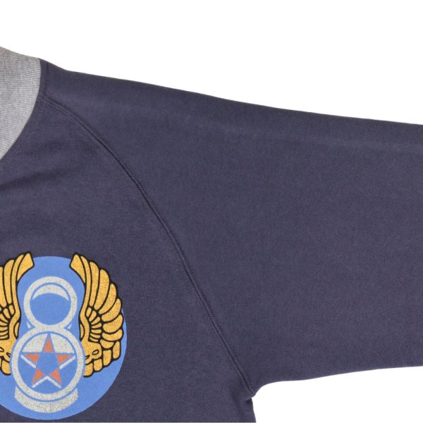 画像8: TOYS McCOY トイズマッコイ TMC2365 C-2 SWEAT 8TH AF " FLIGHT "A" NCO ACADEMY " ミリタリースウェット 空軍 士官学校 アカデミー C-2セーター プリント フルジップ 裏起毛 スウェット トレーナー (8)