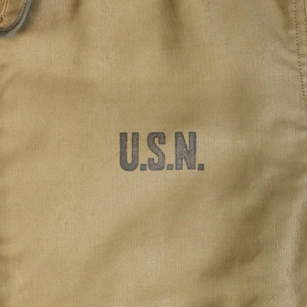 画像9: BUZZ RICKSON'S バズリクソンズ BR15345 Type N-1 Khaki “NAVY DEPARTMENT DEMOTEX-ED” N -1カーキ デッキジャケット ジャングルクロス アルパカモヘア　　ミリタリージャケット US.NAVY ネイビー ジャケット 防寒 (9)