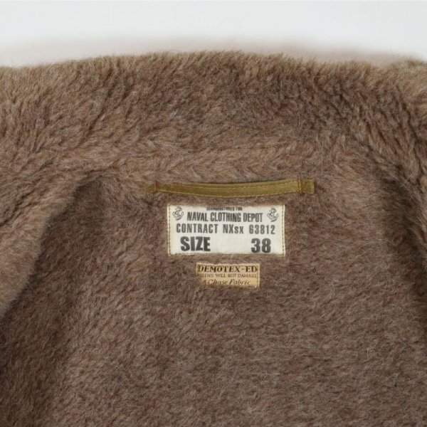 画像15: BUZZ RICKSON'S バズリクソンズ BR15345 Type N-1 Khaki “NAVY DEPARTMENT DEMOTEX-ED” N -1カーキ デッキジャケット ジャングルクロス アルパカモヘア　　ミリタリージャケット US.NAVY ネイビー ジャケット 防寒 (15)