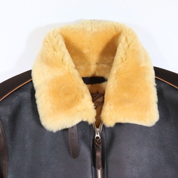 画像18: Y'2 LEATHER ワイツーレザー B-6 COLOMER MOUTON SKIN Type B-6 フライトジャケット ミリタリージャケット  レザー ムートン  本革 コロメール社 コロメールムートン (18)