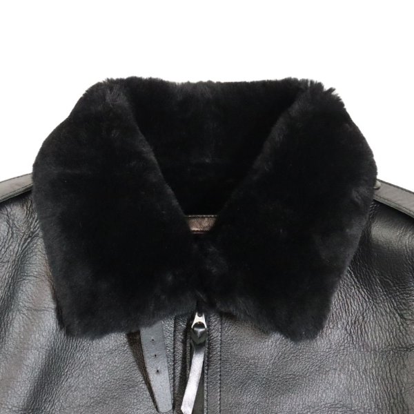 画像5: Y'2 LEATHER ワイツーレザー B-6 COLOMER MOUTON SKIN Type B-6 フライトジャケット ミリタリージャケット  レザー ムートン  本革 コロメール社 コロメールムートン (5)