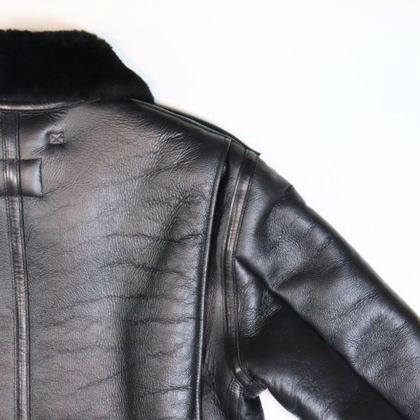画像15: Y'2 LEATHER ワイツーレザー B-6 COLOMER MOUTON SKIN Type B-6 フライトジャケット ミリタリージャケット  レザー ムートン  本革 コロメール社 コロメールムートン (15)