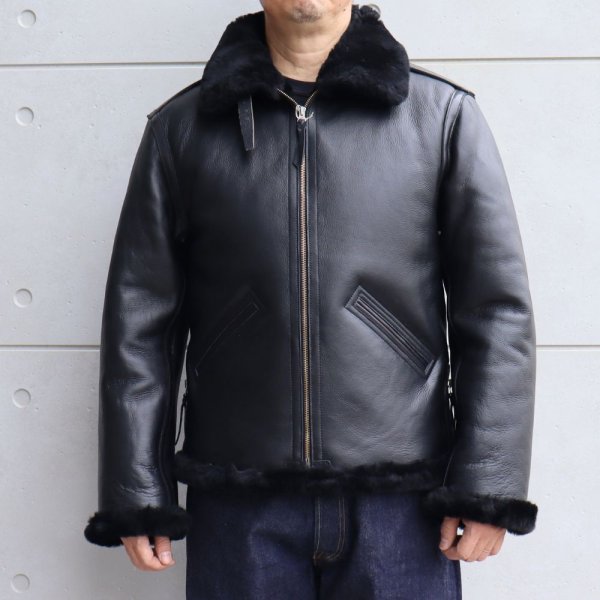 画像2: Y'2 LEATHER ワイツーレザー B-6 COLOMER MOUTON SKIN Type B-6 フライトジャケット ミリタリージャケット  レザー ムートン  本革 コロメール社 コロメールムートン (2)
