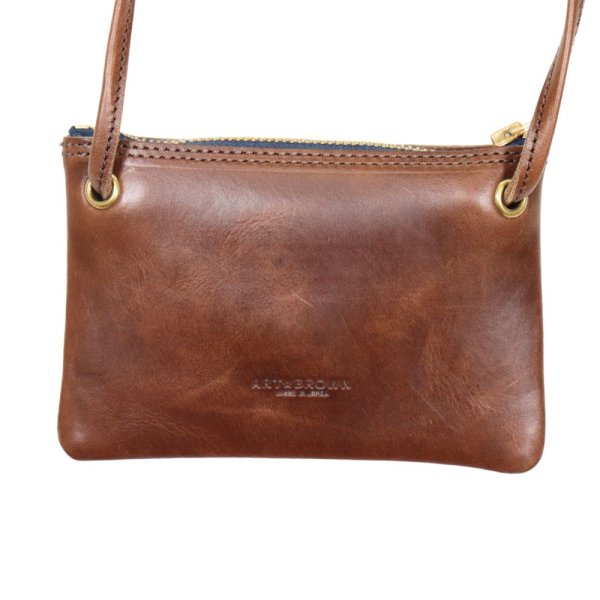 画像15: ART BROWN アートブラウン VGC00067AB ポーチウォレット POUCH WALLET ホーウィン クロムエクセル HORWEEN Chromexcel セパレート式 コインケース 付属 ショルダー バッグ ポーチ ウォレット 本革 日本製 (15)