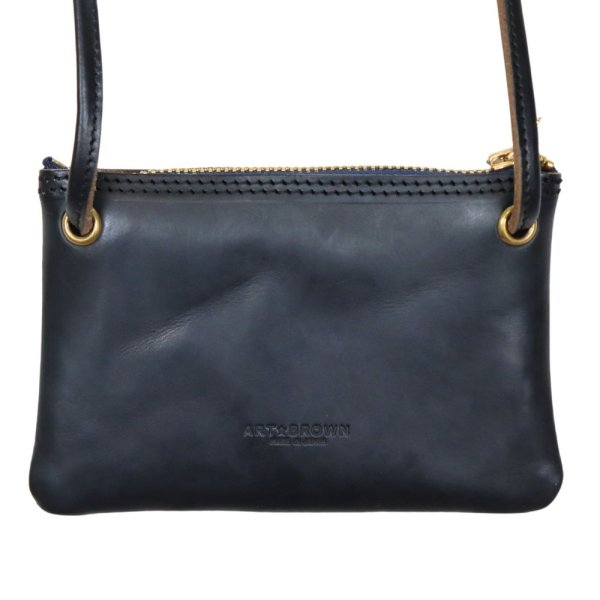 画像4: ART BROWN アートブラウン VGC00067AB ポーチウォレット POUCH WALLET ホーウィン クロムエクセル HORWEEN Chromexcel セパレート式 コインケース 付属 ショルダー バッグ ポーチ ウォレット 本革 日本製 (4)