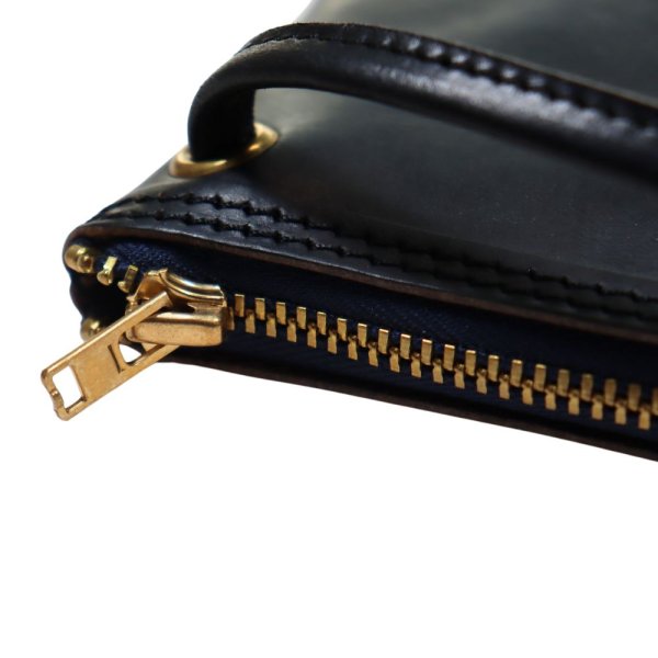 画像9: ART BROWN アートブラウン VGC00067AB ポーチウォレット POUCH WALLET ホーウィン クロムエクセル HORWEEN Chromexcel セパレート式 コインケース 付属 ショルダー バッグ ポーチ ウォレット 本革 日本製 (9)