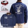 画像1: JELADO×COLIMBO CT83418B Observer Jacket Custom Indigo ジェラード　コリンボ コラボレーション ダブルネーム オブザーバー ジャケット カスタム インディゴ " Robbers Roost " (ロバースルースト) アラスカ CBs シービーズ Seabees ドクロ プリント ミリタリージャケット  (1)