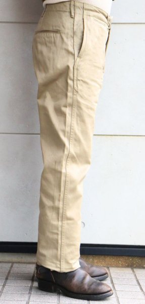 画像3: BUZZ RICKSON’S バズリクソンズ BR40025 ORIGINAL SPEC. CHINOS (ONE WASH) オリジナルチノ ミリタリーチノ チノパン トラウザー ジョッパーズスタイル ワンウォッシュ (ONE WASH) (3)
