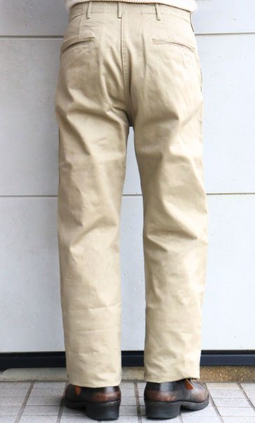 画像4: BUZZ RICKSON’S バズリクソンズ BR40025 ORIGINAL SPEC. CHINOS (ONE WASH) オリジナルチノ ミリタリーチノ チノパン トラウザー ジョッパーズスタイル ワンウォッシュ (ONE WASH) (4)