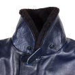 画像8: Y'2 LEATHER ワイツーレザー IN-1 INDIGO HORSE N-1LININGCOLLAR MOUTON ALPACA & WOOL typeN-1 インディゴホース ミリタリージャケット アルパカウール ライニング    ムートン カラー ジャケット 革ジャン レザージャケット 日本製 (8)