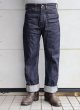 画像4: CUSHMAN クッシュマン 22187 14oz DENIM ROEBUCKS MODEL ローバックス シアーズ ウエスタンジーンズ レトロ 60年代 やや細身シルエット スナップボタン ジップフライ デニム 国産ジーンズ デニムパンツ ジーンズ (4)