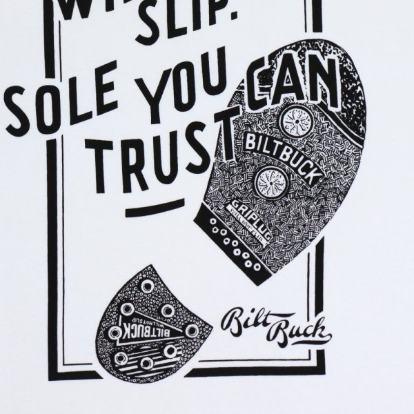 画像8: ATTRACTIONS × MASA SCULP AM0006　アトラクションズ マサスカルプ コラボ デザイン プリント Tシャツ Biltbuck Boots Sole Tee エンジニアブーツ オリジナルソール ビルトバックソール アウトソール WILL NOT SLIP. SOLE YOU TRUST 半袖Tシャツ キーホルダー付属 (8)