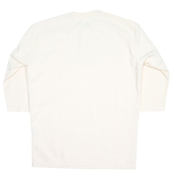 画像17: DALEE'S&CO ダリーズ Rail Nit.C...RAIL ROAD KNIT 七分袖 レイルロードニット Tシャツ 特殊ピケニット 1920年代 ワークニット ハニカム 伸縮性 ヘンリーネック ニット 薄手 7分袖Tシャツ Tシャツ トップス 日本製 (17)