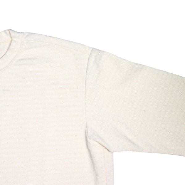 画像13: DALEE'S&CO ダリーズ Rail Nit.C...RAIL ROAD KNIT 七分袖 レイルロードニット Tシャツ 特殊ピケニット 1920年代 ワークニット ハニカム 伸縮性 ヘンリーネック ニット 薄手 7分袖Tシャツ Tシャツ トップス 日本製 (13)