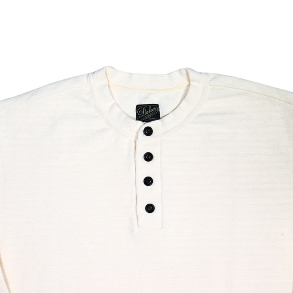 画像10: DALEE'S&CO ダリーズ Rail Nit.C...RAIL ROAD KNIT 七分袖 レイルロードニット Tシャツ 特殊ピケニット 1920年代 ワークニット ハニカム 伸縮性 ヘンリーネック ニット 薄手 7分袖Tシャツ Tシャツ トップス 日本製 (10)