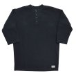 画像2: DALEE'S ダリーズ Rail Nit.C...RAIL ROAD KNIT 七分袖 レイルロードニット Tシャツ 特殊ピケニット 1920年代 ワークニット ハニカム 伸縮性 ヘンリーネック ニット 薄手 7分袖Tシャツ Tシャツ トップス 日本製 (2)