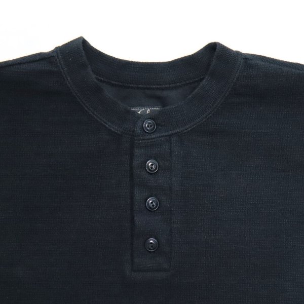 画像3: DALEE'S&CO ダリーズ Rail Nit.C...RAIL ROAD KNIT 七分袖 レイルロードニット Tシャツ 特殊ピケニット 1920年代 ワークニット ハニカム 伸縮性 ヘンリーネック ニット 薄手 7分袖Tシャツ Tシャツ トップス 日本製 (3)