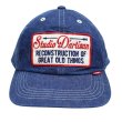 画像3: STUDIO D'ARTISAN ステュディオ・ダ・ルチザン D7556 DENIM CAP デニムキャップ ロゴ 刺繍 ワッペン RECONSTRUCTION OF GREAT OLD THINGS アメカジ ワーク ジーンズデニム 経年変化 キャップ 帽子 (3)