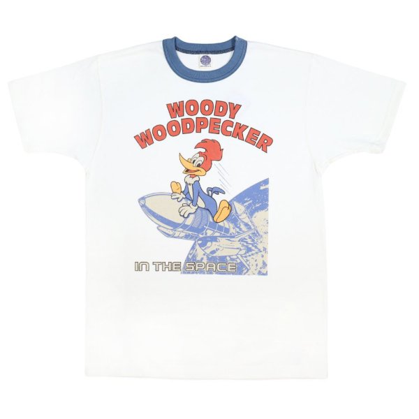 画像16: TOYS McCOY トイズマッコイ TMC2408 WOODY WOODPECKER TEE " WOODY WOODPECKER IN THE SPACE ウッディ ウッドペッカー スペースシャトル ディスカバリー号 プリント Tシャツ sts-70 リンガー 綿100％ アメカジ 半袖 Tシャツ (16)