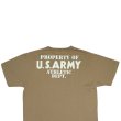 画像17: BUZZ RICKSON'S バズリクソンズ BR79348 S/S T-SHIRT PROPERTY OF U.S. ARMY ATHLETIC DEPT 米陸車財産 プリント アンダーウェア No.436 コヨーテブラウン 半袖Tシャツ Tシャツ ミリタリーTシャツ プリントTシャツ (17)