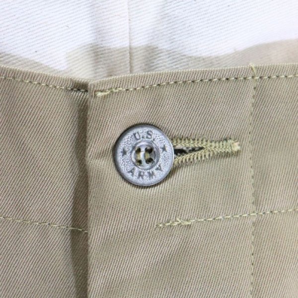 画像7: BUZZ RICKSON'S バズリクソンズ M43036 EARLY MILITARY CHINOS 1942 MODEL (ONE WASH) エアリー ミリタリーチノ 42チノ 42カーキ チノパン ミリタリーパンツ ワークパンツ  ミリタリーチノ 太めシルエット ノンウォシュ 日本製 madeinjapan (7)