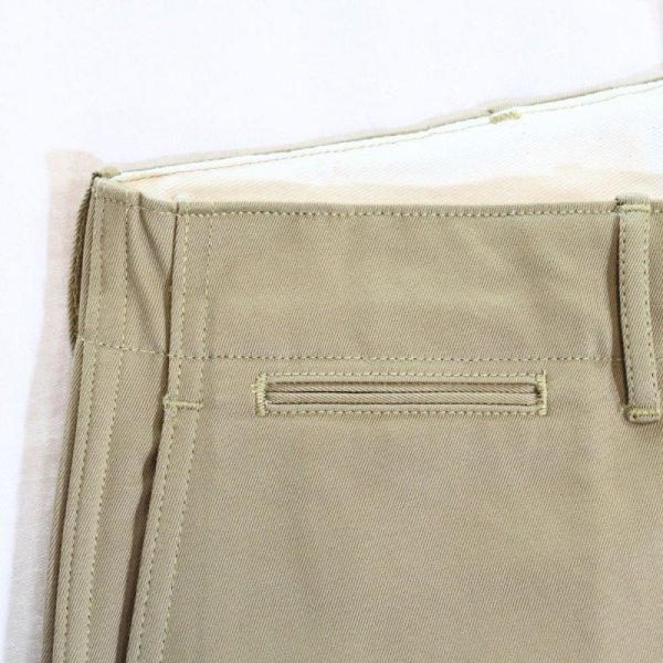 画像5: BUZZ RICKSON'S バズリクソンズ M43036 EARLY MILITARY CHINOS 1942 MODEL (ONE WASH) エアリー ミリタリーチノ 42チノ 42カーキ チノパン ミリタリーパンツ ワークパンツ  ミリタリーチノ 太めシルエット ノンウォシュ 日本製 madeinjapan (5)