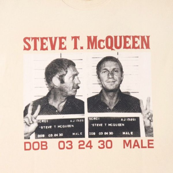 画像16: TOYS McCOY トイズマッコイ TMC2403 S. McQUEEN™ TEE" DOB 03 24 30 MALE " マックィーンT フォト 写真 マグショット プリント Tシャツ 半袖Tシャツ スティーブ マックィーン madeinjapan 日本製 アメカジTシャツ (16)