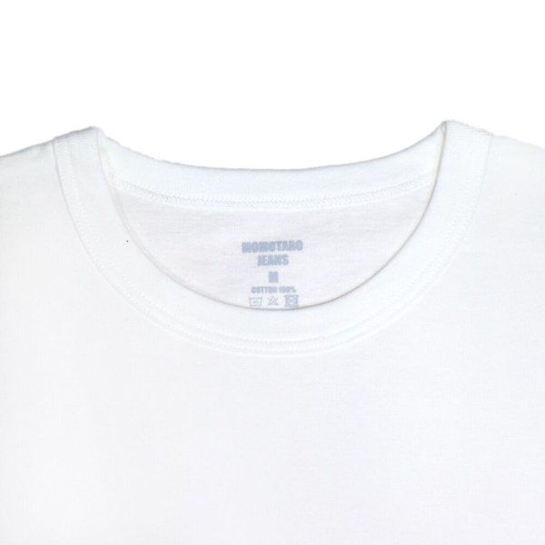 画像3: MOMOTARO JEANS 桃太郎ジーンズ MXTS1016 ZIMBABWE COTTON BOXPOCKETS/S T-SHIRT ジンバブエコットン 100% ボックスポケット 半袖Tシャツ 日本製 madeinjapan (3)