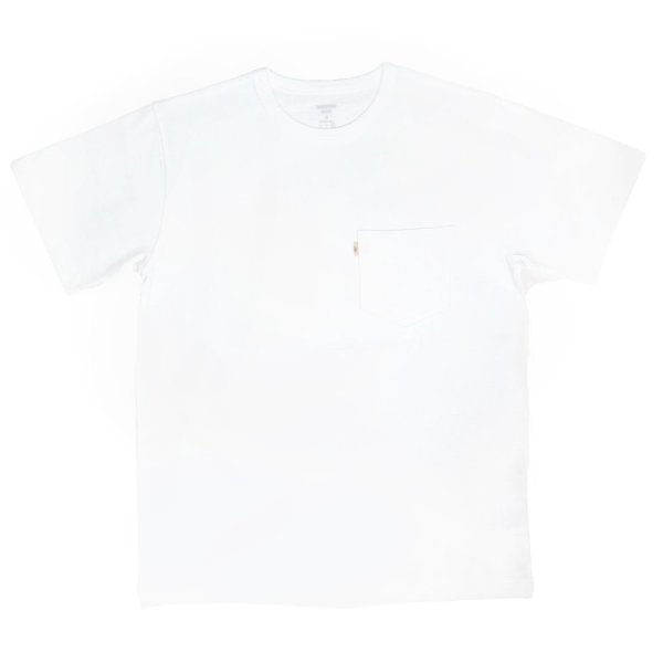 画像2: MOMOTARO JEANS 桃太郎ジーンズ MXTS1016 ZIMBABWE COTTON BOXPOCKETS/S T-SHIRT ジンバブエコットン 100% ボックスポケット 半袖Tシャツ 日本製 madeinjapan (2)