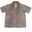 画像4: WEARMASTERS by Attractions ウエアマスターズ バイ アトラクションズ Lot.824 Leopard Cotton S/S Shirt レオパードコットンシャツ ミッドセンチュリー アニマルテキスタイル コットンS/Sシャツ オープンカラー ルーズフィット・ボックスシェイプ ゆったり 半袖シャツ (4)