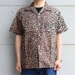 画像2: WEARMASTERS by Attractions ウエアマスターズ バイ アトラクションズ Lot.824 Leopard Cotton S/S Shirt レオパードコットンシャツ ミッドセンチュリー アニマルテキスタイル コットンS/Sシャツ オープンカラー ルーズフィット・ボックスシェイプ ゆったり 半袖シャツ (2)