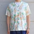 画像2: SUN SURF サンサーフ SS39283 COTTON × LINEN OPEN SHIRT “MACINTOSH UKULELE” コットン リネン スラブヤー ン オープンシャツ ウクレレ メニュー柄 マトソンライン フランク・マッキントッシュ ヴィンテージ 復刻 ハワイアンシャツ アロハシャツ 日本製 madeinjapan (2)