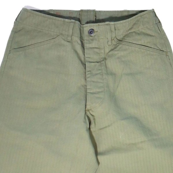 画像4: BUZZ RICKSON'S バズリクソンズ BR42290 U.S. NAVY N-3 TROUSERS N-3ユーティリティパンツ 「USN」 海軍  ミリタリー ミリパン ミリタリーパンツ ワークパンツ トラウザーズ ヘリンボン 日本製 madeinjapan (4)