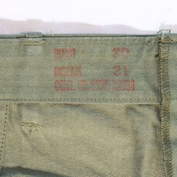 画像8: BUZZ RICKSON'S バズリクソンズ BR42290 U.S. NAVY N-3 TROUSERS N-3ユーティリティパンツ 「USN」 海軍  ミリタリー ミリパン ミリタリーパンツ ワークパンツ トラウザーズ ヘリンボン 日本製 madeinjapan (8)