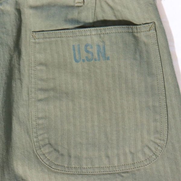 画像13: BUZZ RICKSON'S バズリクソンズ BR42290 U.S. NAVY N-3 TROUSERS N-3ユーティリティパンツ 「USN」 海軍  ミリタリー ミリパン ミリタリーパンツ ワークパンツ トラウザーズ ヘリンボン 日本製 madeinjapan (13)