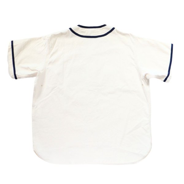 画像12: BUZZ RICKSON'S バズリクソンズ BR39269 BASEBALL SHIRT GREATLAKES 105 OFF WHITE 海軍 野球チーム ベースボールシャツ グレイトレイクス ヴィンテージ復刻 オフホワイト 綿100% 日本製 madeinjapan ミリタリー 半袖 (12)