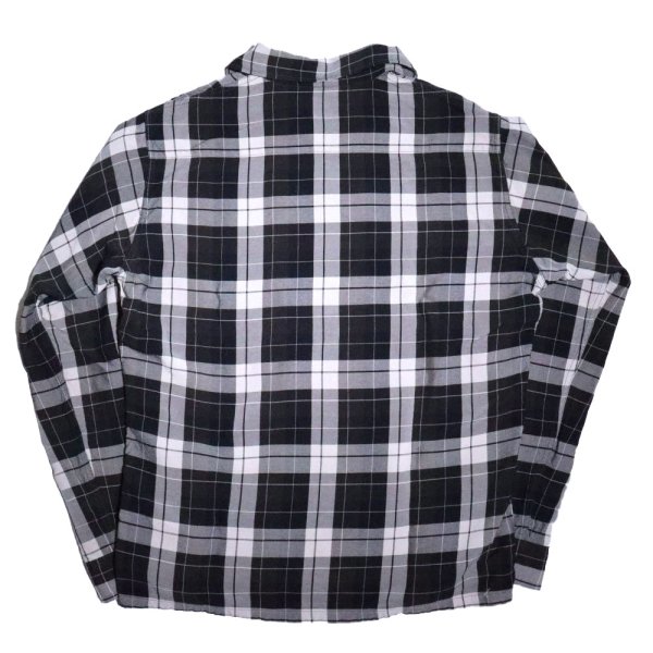 画像12: DELUXEWARE  デラックスウエア RCS-04L RAYON DUCK SHIRT レーヨン ダックシャツ レーヨン100% オックス織り 長袖シャツ モノクロオンブレ柄 日本製 madeinjapan (12)