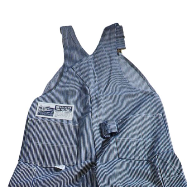 画像12: HEADLIGHT ヘッドライト HD42456 11oz. HICKORY STRIPE OVERALLS ヒッコリーストライプ製オーバーオール アンカーフック トライアングルポケットダイヤモンドバック ドーナツボタン anchor hook triangle pocket donut button 日本製 madeinjapan (12)