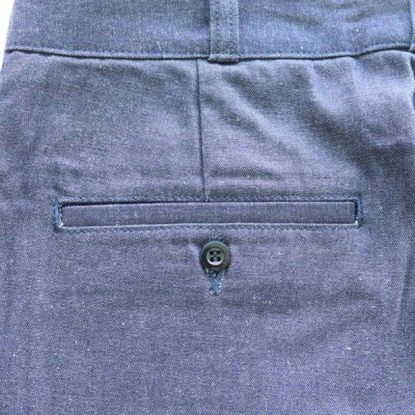 画像12: Wearmasters ウエアマスターズ Lot.344 Heritage Denim Trousers ヘリテージ デニム トラウザース ワークパンツ スラックス work pants denim slacks レギュラーフィット regular fit ムラ糸インディゴデニム ブラックデニム Uneven yarn indigo denim コットン cotton 日本製 madeinjapan (12)