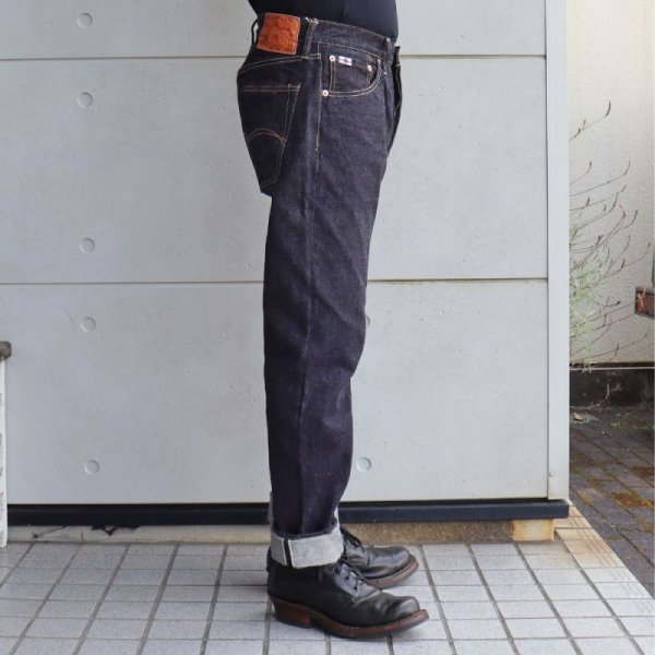 画像3: STUDIO D'ARTISAN ステュディオダルチザン SD-108 15oz Relax Tapered Jeans リラックステーパードジーンズ 旧式力織機使用 ワークパンツ 細いシルエット one wash ワンウォッシュ  綿 コットン cotton 日本製 madeinjapan (3)