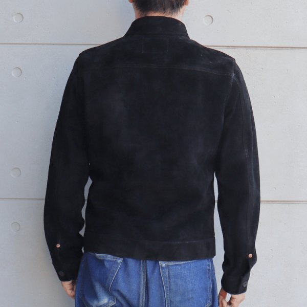 画像3: Y'2 LEATHER ワイツーレザー HORSE SUEDE WWII Type JACKET ホーススエード 大戦モデルGジャン HSB-140 suede ラフアウトレザー rough out leather レザージャケット leather jacket 天然 馬革 本革 日本製 madeinjapan (3)