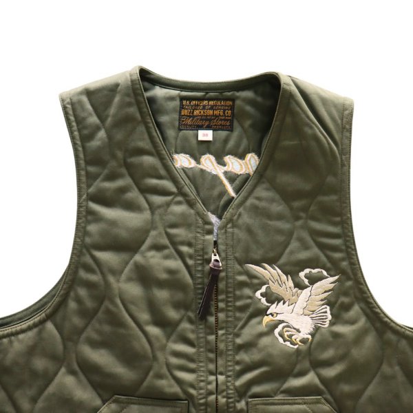 画像5: BUZZ RICKSON'S バズリクソンズ "SUKA" EMBROIDERY VEST スカ 刺繍 ベスト BR15586  アウター ジャケット outer jacket コットン cotton 米兵 ミリタリー military  (5)