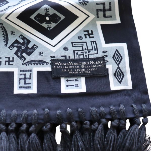 画像5: WEARMASTERS ウエアマスターズ by ATTRACTIONS  Swastika Scarf スワスティカ スカーフ WS017 幸運 幸福 (5)