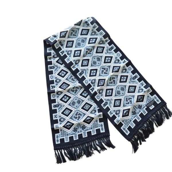 画像3: WEARMASTERS ウエアマスターズ by ATTRACTIONS  Swastika Scarf スワスティカ スカーフ WS017 幸運 幸福 (3)