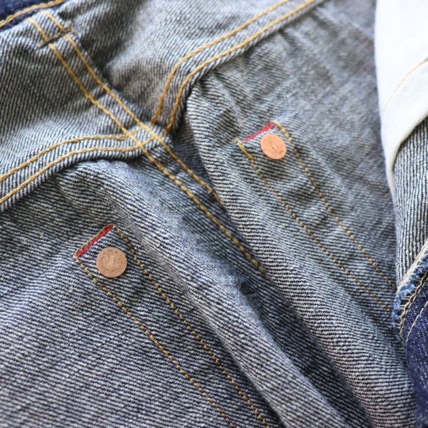 画像8: DELUXEWARE デラックスウエア VINTAGE TAPERED STRAIGHT 1953XX 13.6oz Dry Denim ドライデニム 旧式織機 時代再現 再現ジーンズ テーパードストレート クリムゾンバータック ヴィンテージパターン コットン100% 日本製  (8)